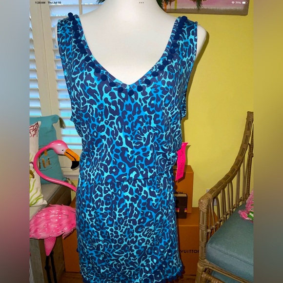 Lilly Pulitzer NWT Gigi Romper My Favorite Spot Oyster Bay Navy Size XL - Picture 5 of 7